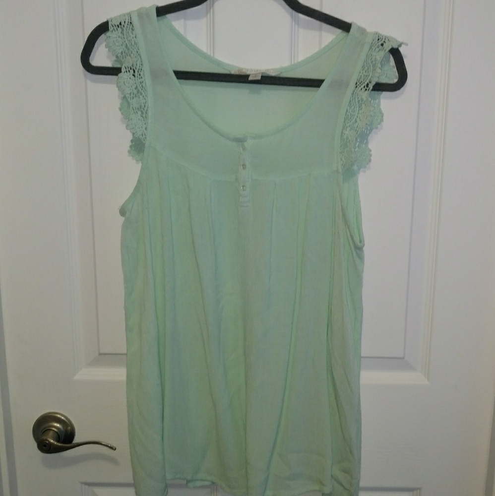 LC Lauren Conrad Mint Sleeveless
